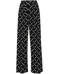 Balenciaga Hose mit Logo-Print Schwarz