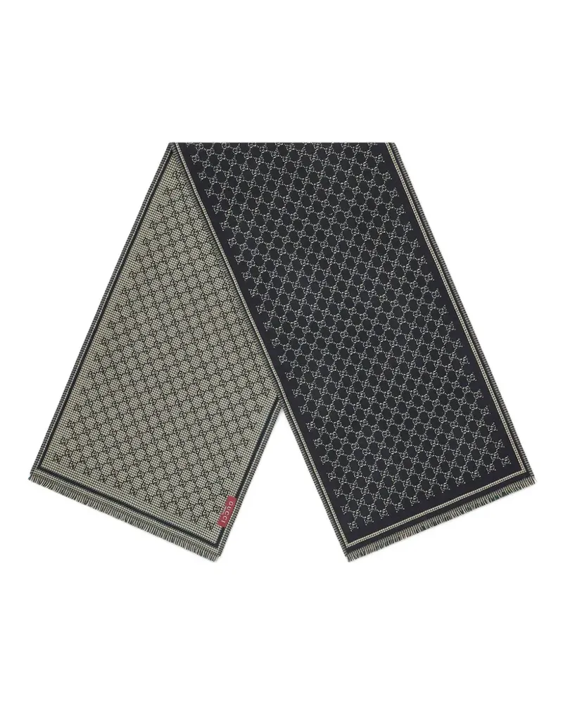 Gucci GG-jacquard wool scarf - Schwarz Schwarz