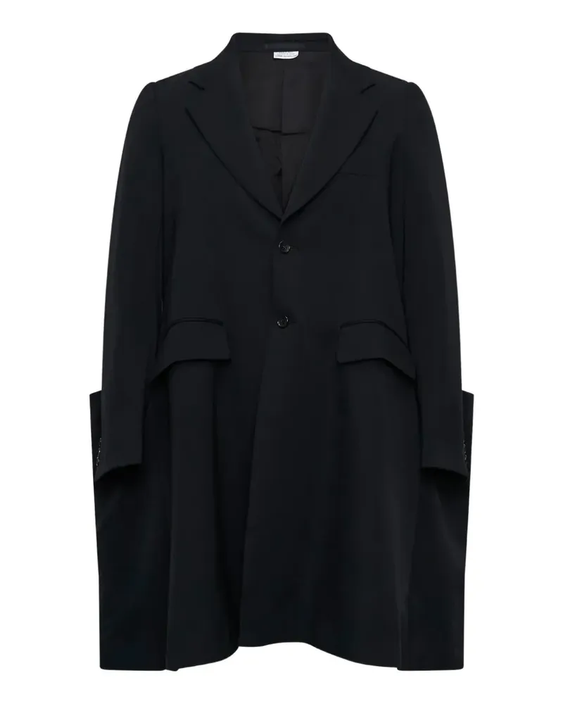 Comme des Garçons relaxed-fit draped coat - Schwarz Schwarz