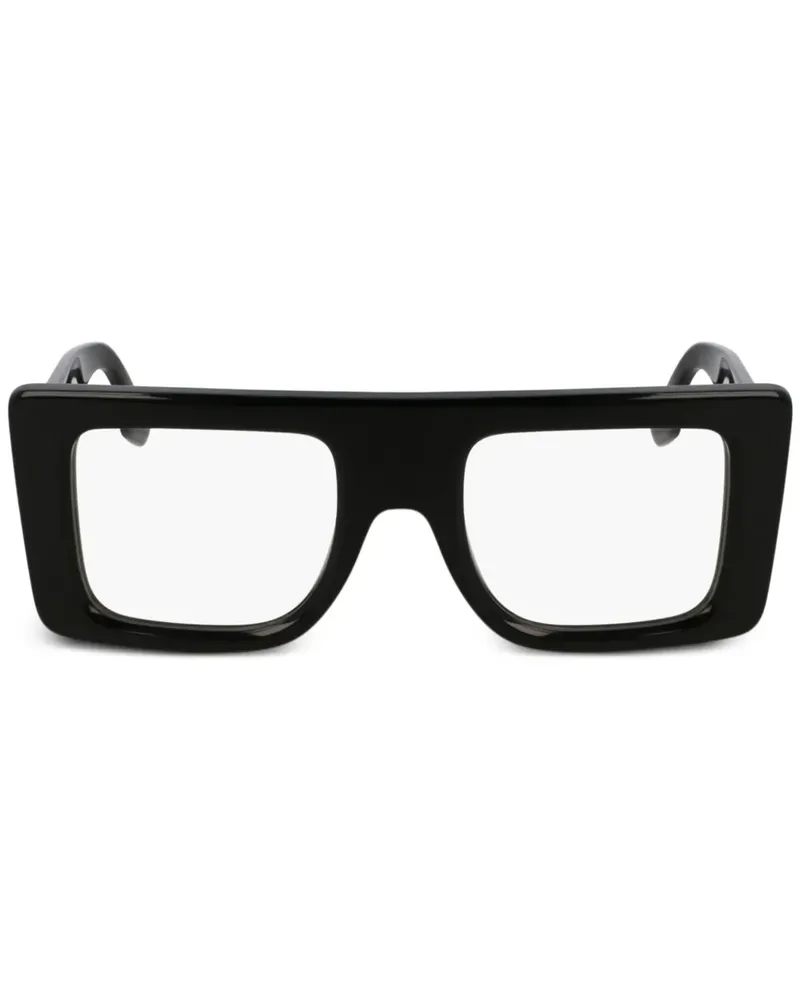 Victoria Beckham Sonnenbrille mit eckigem Gestell - Schwarz Schwarz