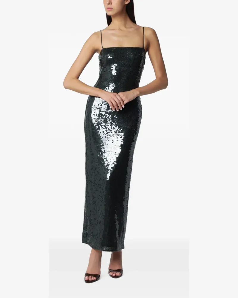 ROTATE Birger Christensen Maxikleid mit Pailletten - Grün Grün