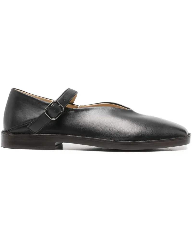 Christophe Lemaire leather flat pumps - Schwarz Schwarz