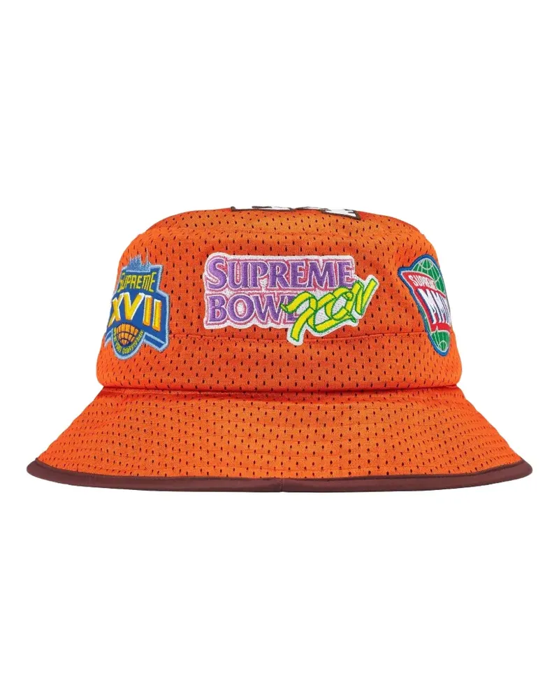 Supreme Being Playoffs Mesh Crusher Fischerhut - Orange Orange
