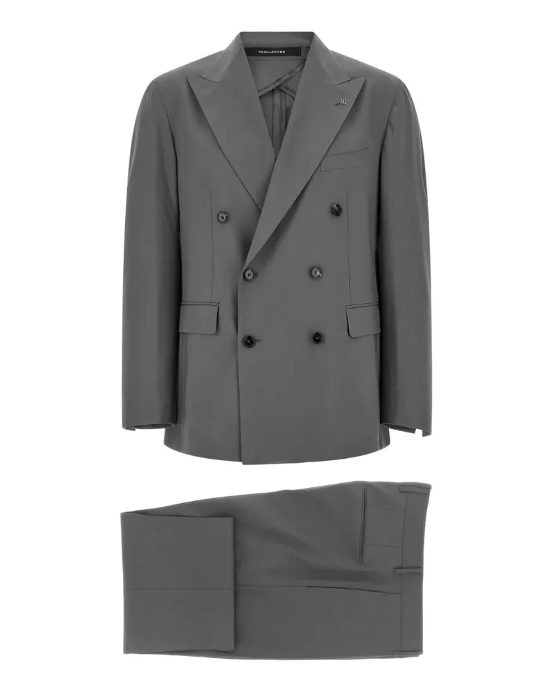 Tagliatore Doppelreihiger Anzug mit steigendem Revers - Grau Grau