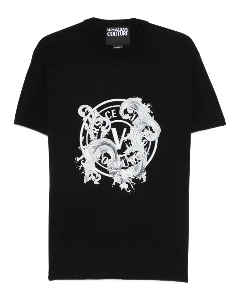 Versace Jeans print T-shirt - Schwarz Schwarz