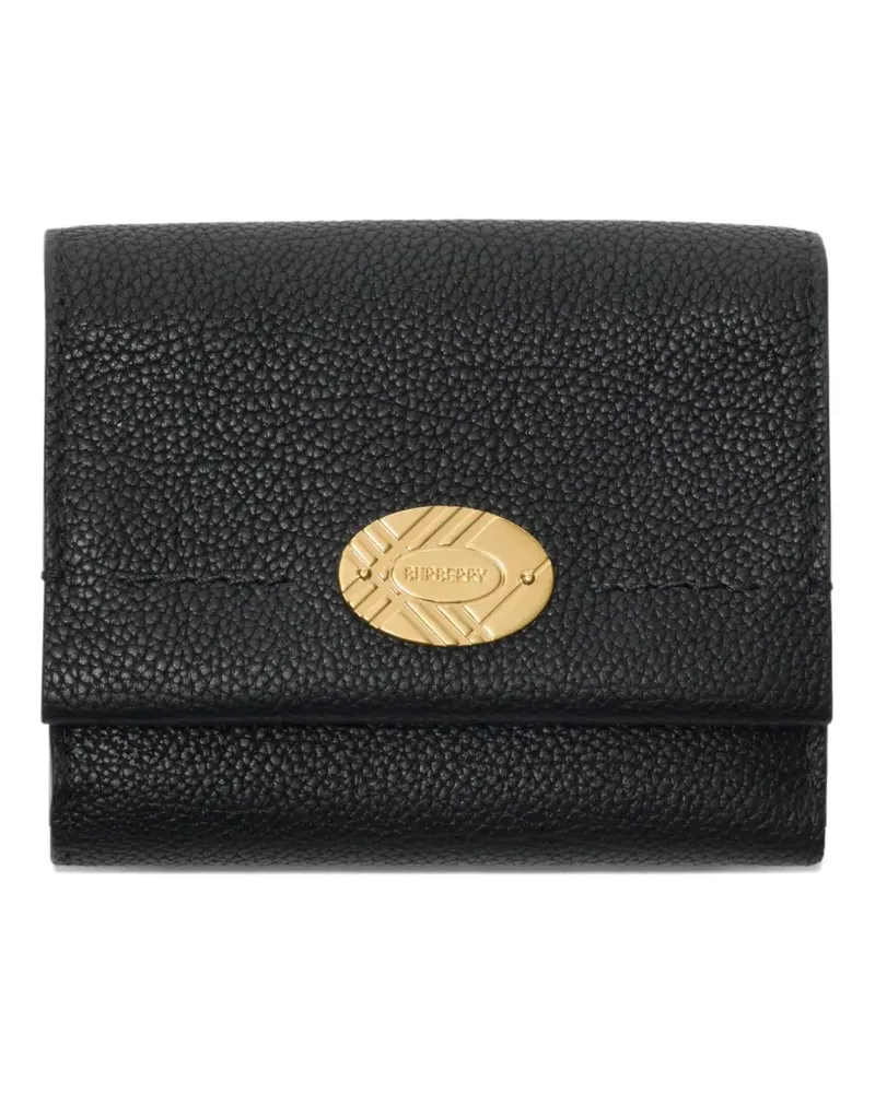 Burberry Cotswolds Portemonnaie mit Check-Gravur - Schwarz Schwarz