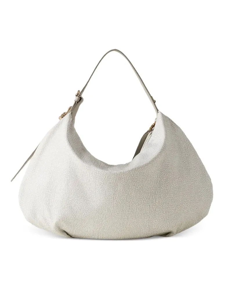 Borbonese Mittelgroße Prive Schultertasche - Nude Nude