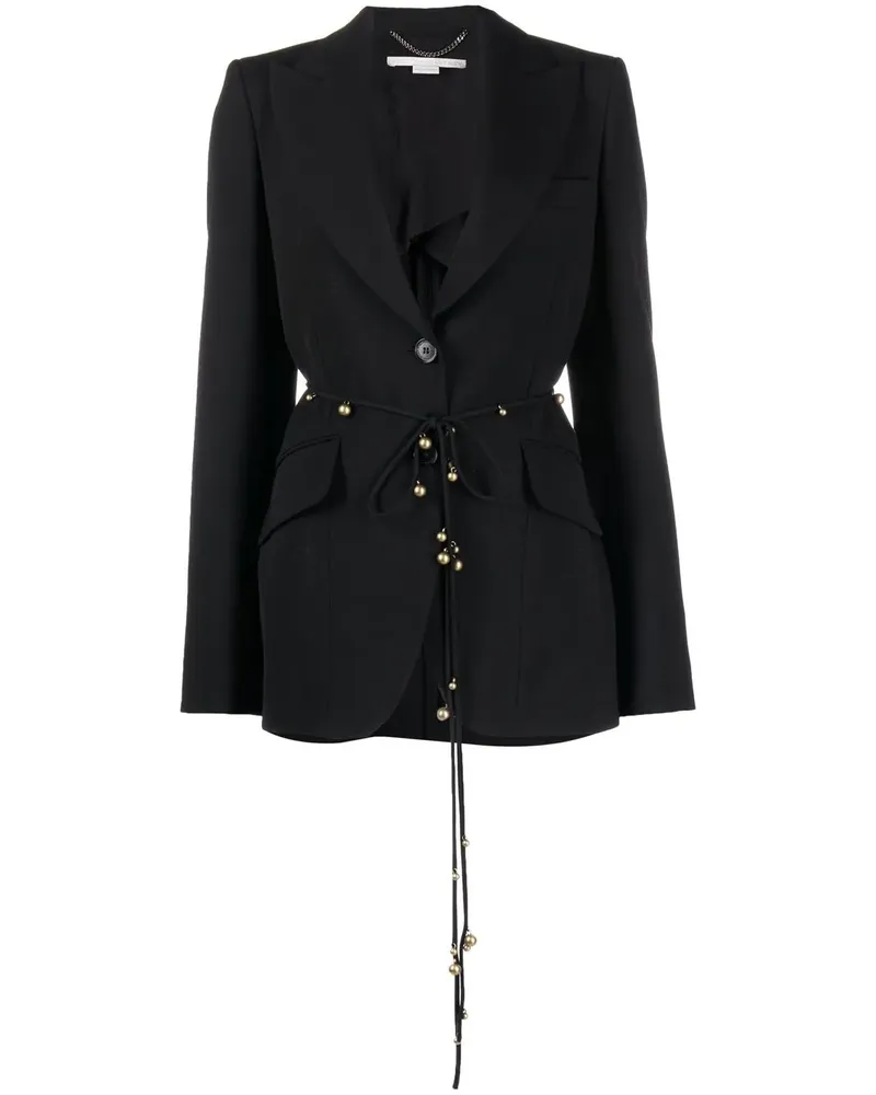 Stella McCartney Einreihiger Blazer - Schwarz Schwarz