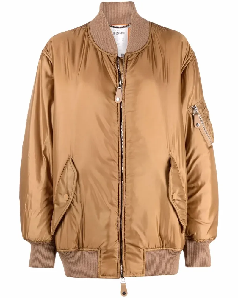 Stella McCartney Gefütterte Bomberjacke - Nude Nude