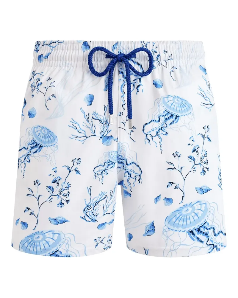 Vilebrequin Medusa and Shells Badeshorts - Weiß Weiß
