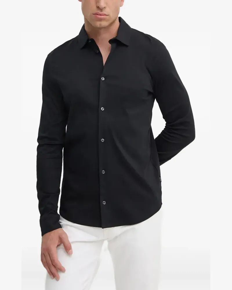 HUGO BOSS H-Paver buttoned shirt - Schwarz Schwarz