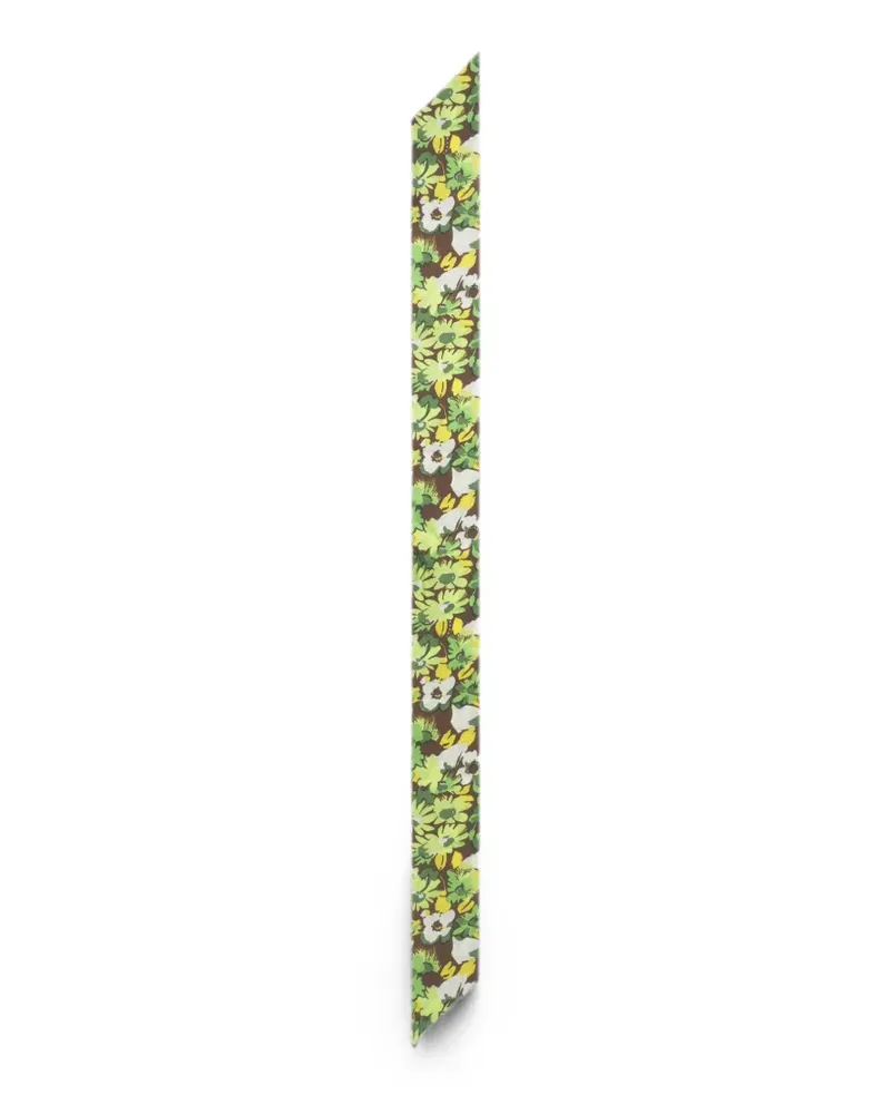 Marni Pop Flowers silk scarf - Grün Grün