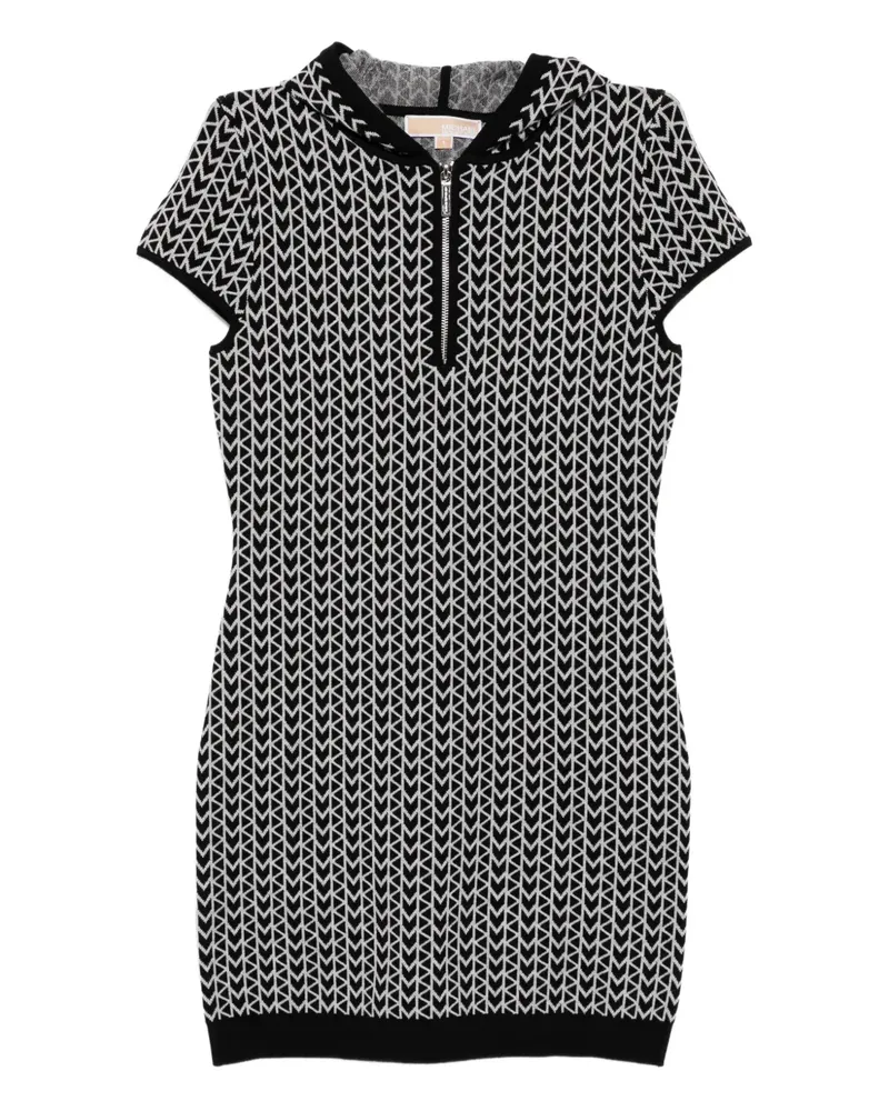 Michael Kors MK2000 Kapuzenkleid - Schwarz Schwarz