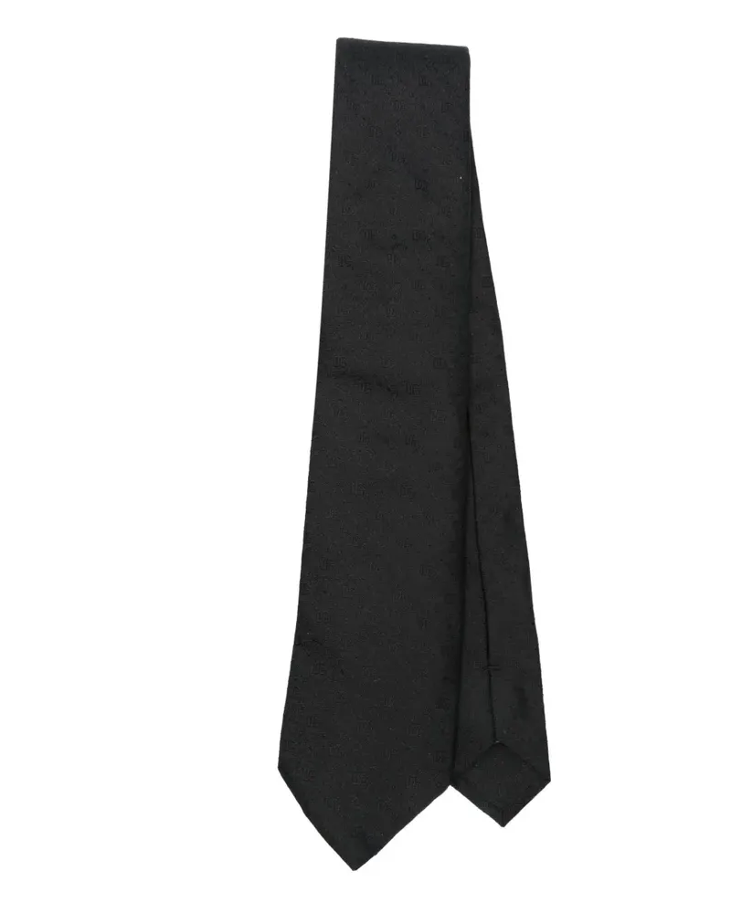 Dolce & Gabbana Krawatte aus Seide - Schwarz Schwarz
