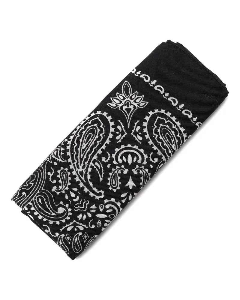 Destin paisley-pattern bandana - Schwarz Schwarz