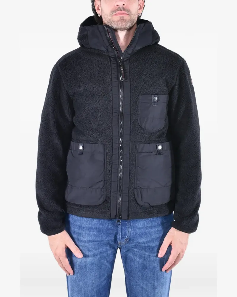 Parajumpers Sundre panelled fleece hoodie - Schwarz Schwarz