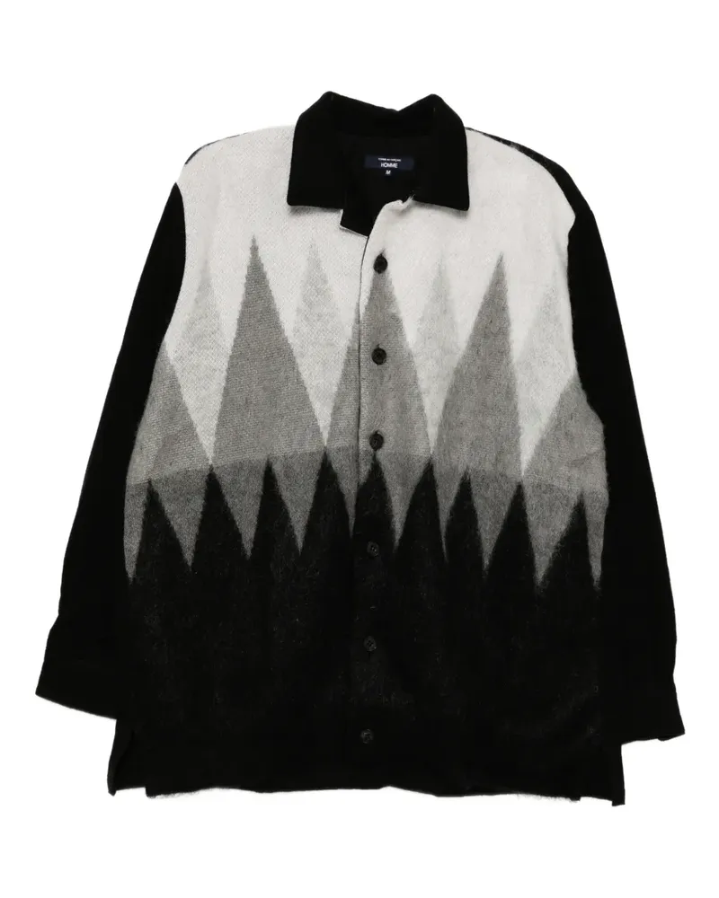 Comme des Garçons Hemd mit Kontrasteinsätzen - Schwarz Schwarz