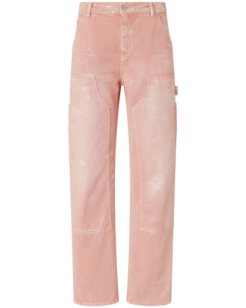 Pinko Hose mit Bleach-Effekt - Rosa Rosa