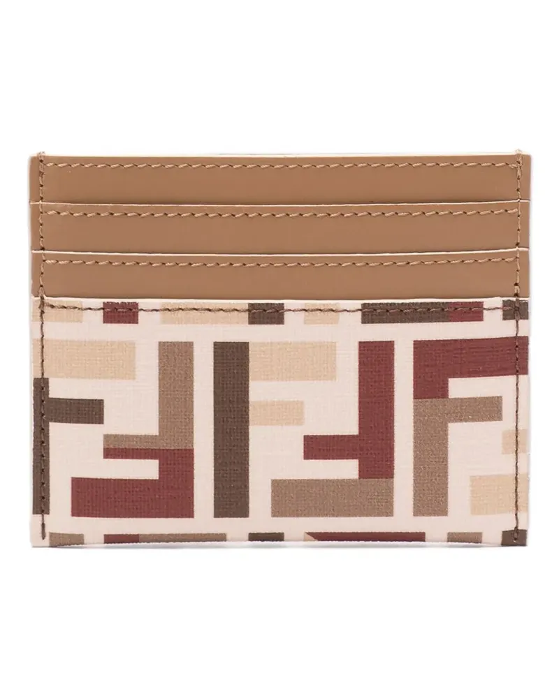 Fendi Kartenetui mit FF - Nude Nude