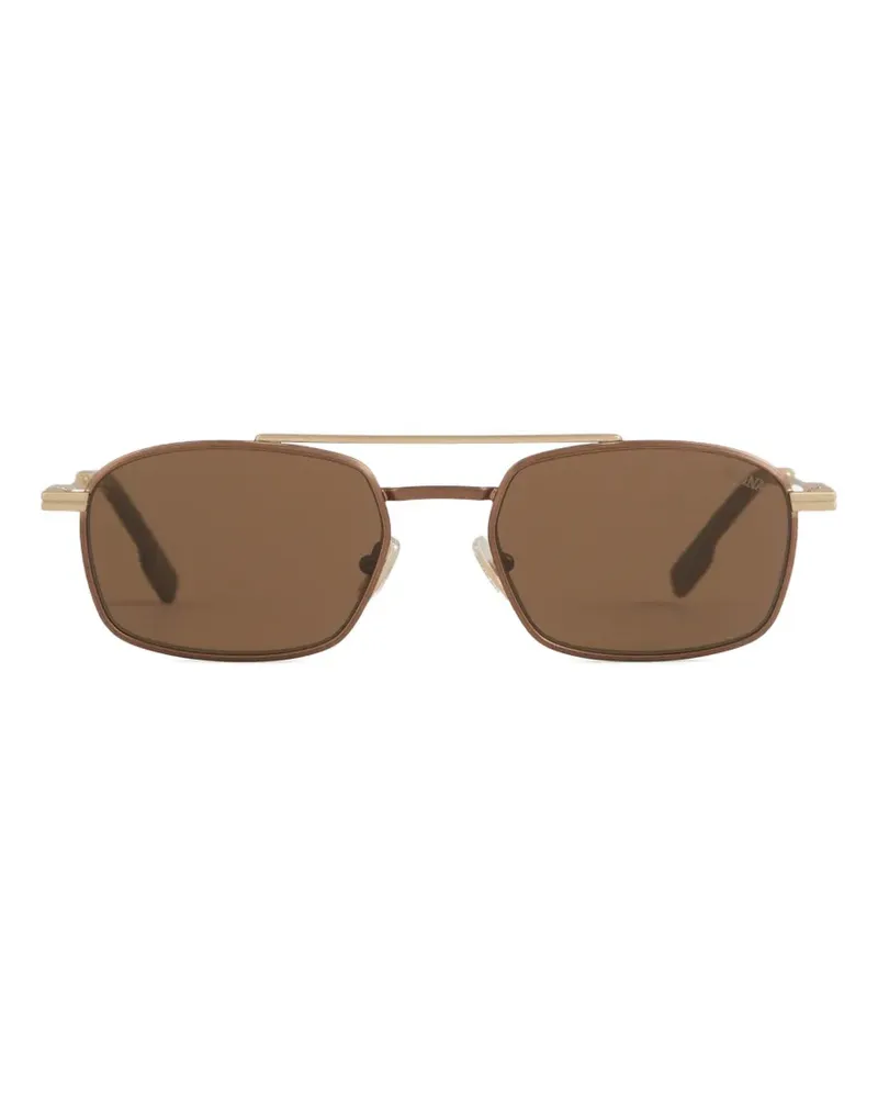 Ermenegildo Zegna rectangular-frame sunglasses - Gold Gold