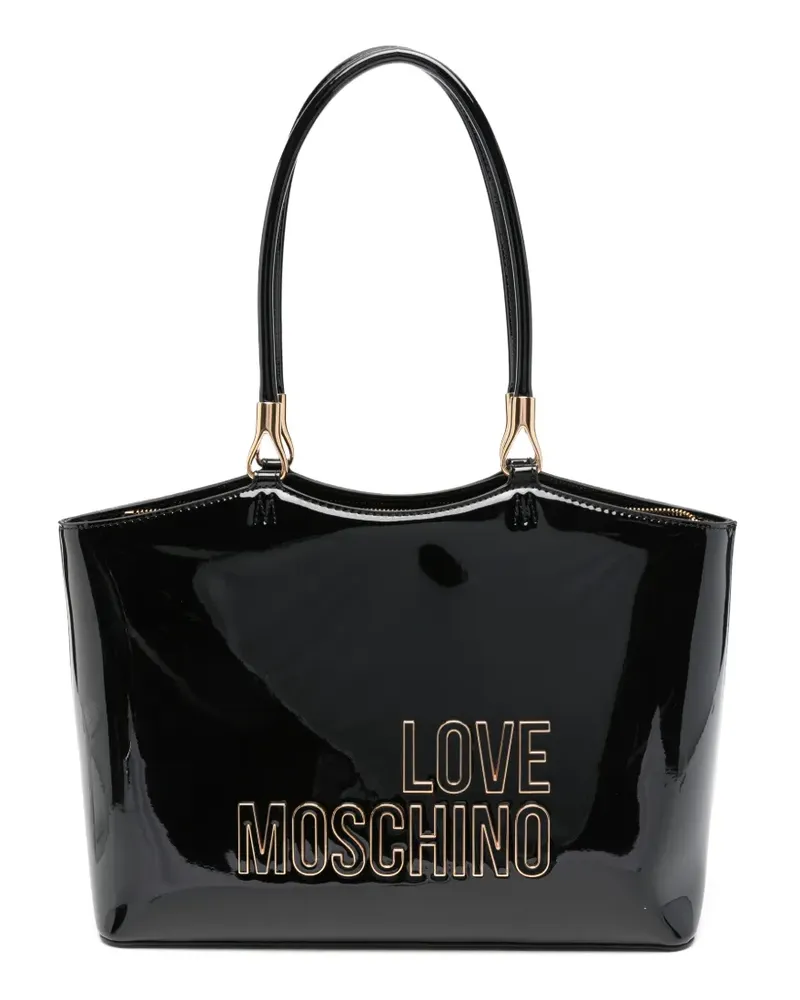 Moschino logo-detail tote bag - Schwarz Schwarz