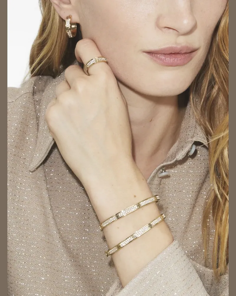 Tory Burch pavé icon ring - Rosa Rosa