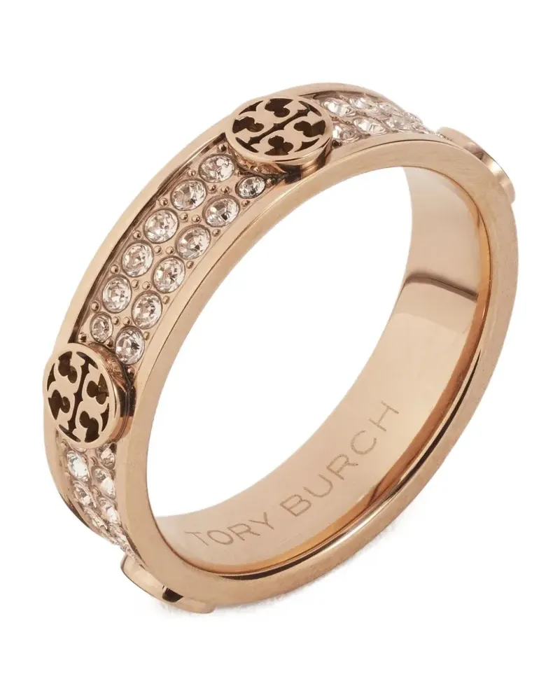 Tory Burch Icon Ring mit Pavé - Rosa Rosa