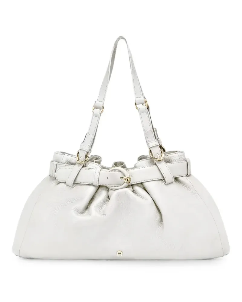 Aigner Mittelgroße Lavinia Schultertasche - Weiß Weiß