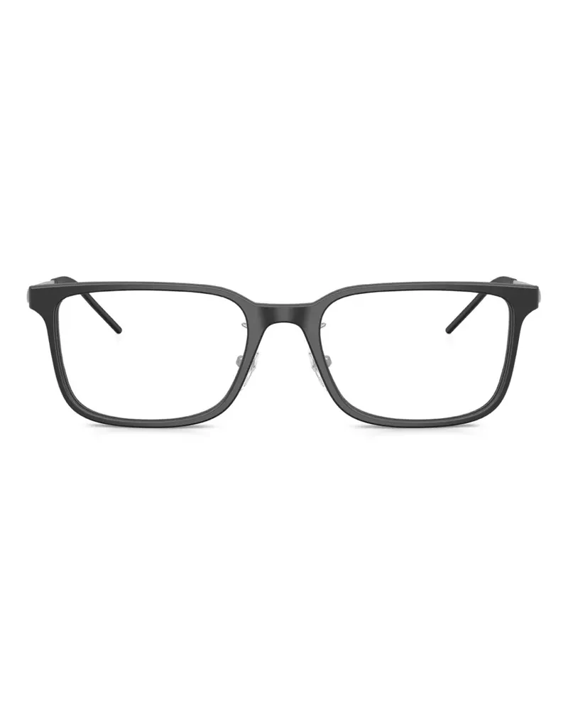Emporio Armani Brille mit eckigem Gestell - Schwarz Schwarz
