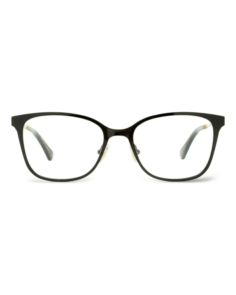 Jimmy Choo crystal-embellished rectangular-frame glasses - Schwarz Schwarz