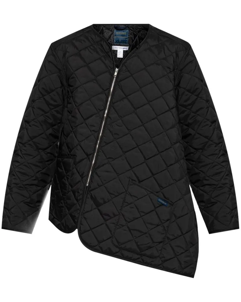 Comme des Garçons Asymmetrische Jacke - Schwarz Schwarz