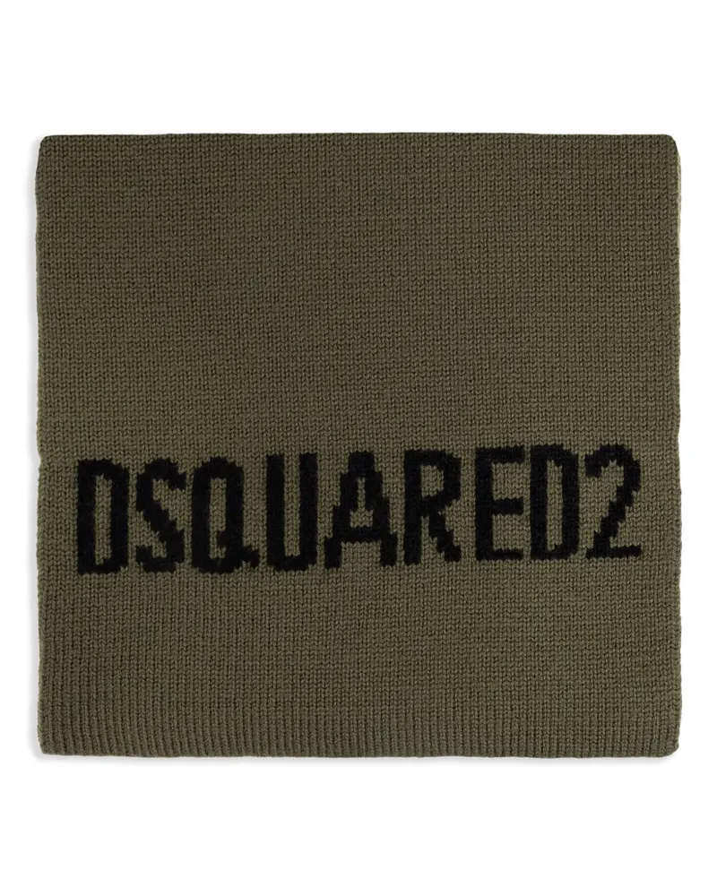 Dsquared2 Klassischer Schal - Grün Grün