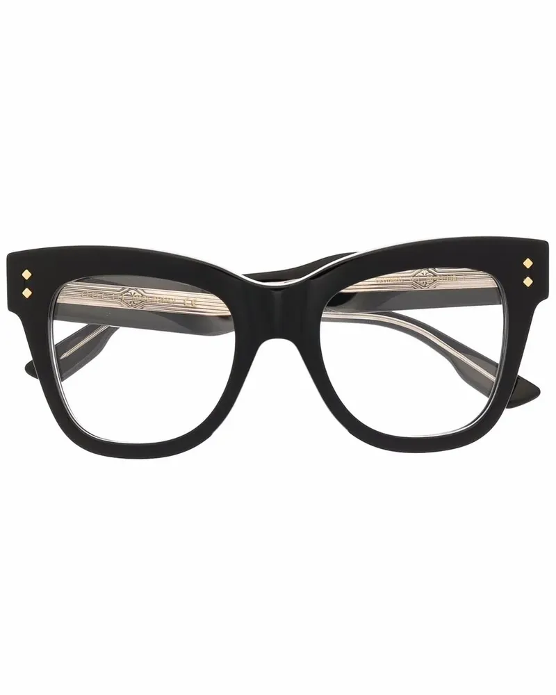 Gucci Brille mit eckigem Gestell - Schwarz Schwarz
