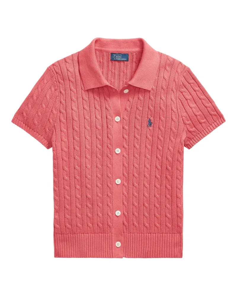 Ralph Lauren cable-knit short-sleeve cardigan - Rosa Rosa