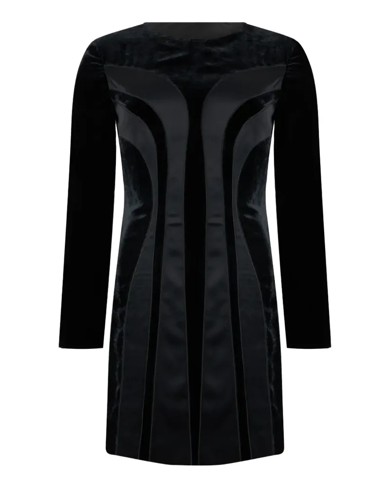 Alberta Ferretti Minikleid mit langen Ärmeln - Schwarz Schwarz