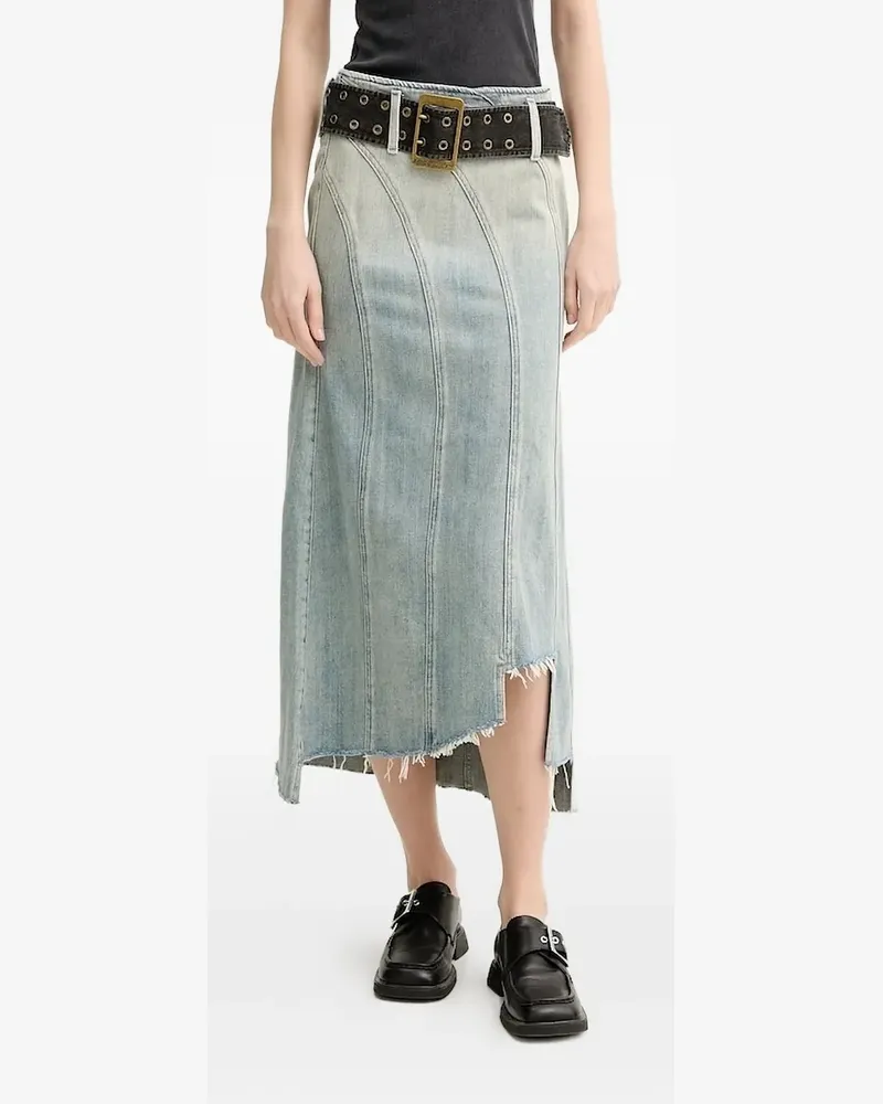 Miss Sixty Jeansrock mit ausgefranstem Saum - Blau Blau