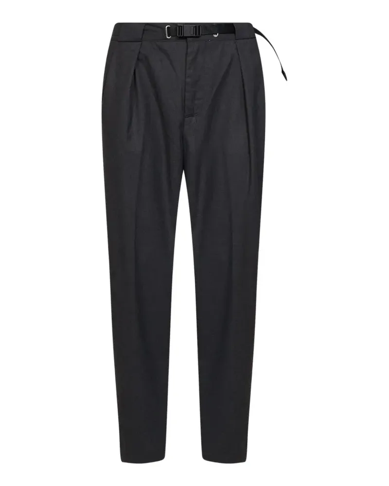 PLAN C Plissierte Hose mit Gürtel - Grau Grau