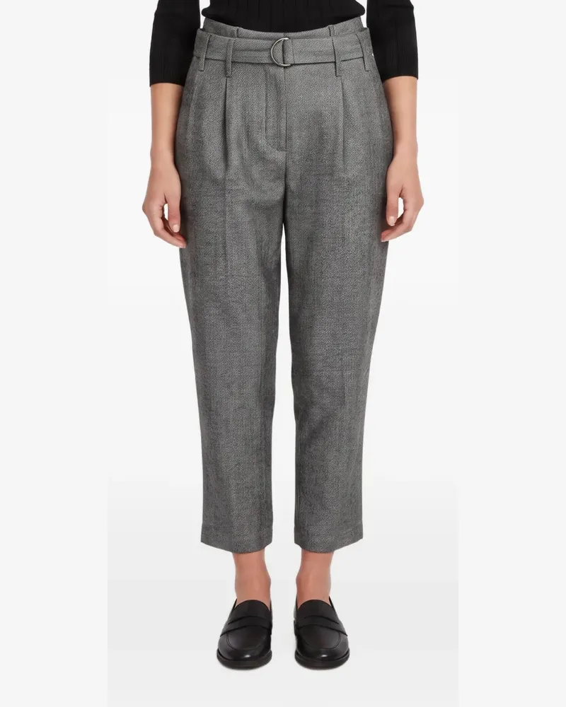 Brunello Cucinelli Hose mit Fischgrätenmuster - Grau Grau
