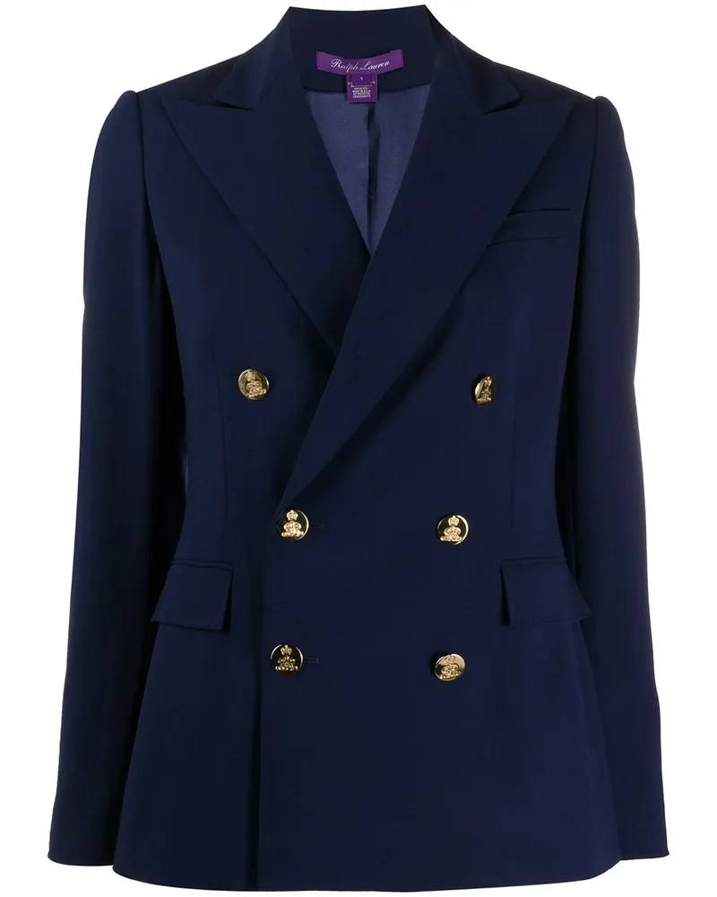 Ralph Lauren Doppelreihiger Blazer - Blau Blau