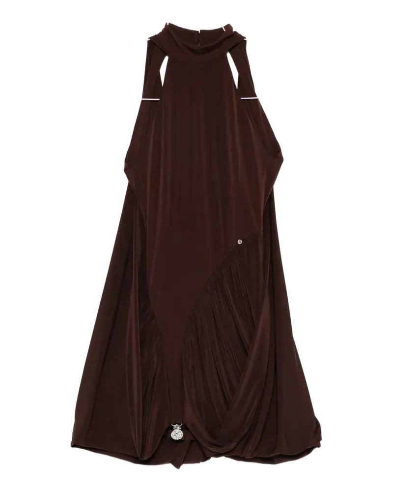 NISSA halterneck mini dress - Braun Braun