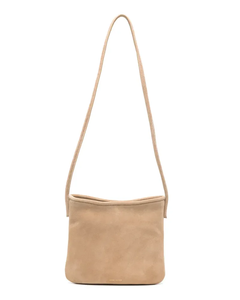 Manu Atelier suede shoulder bag - Nude Nude