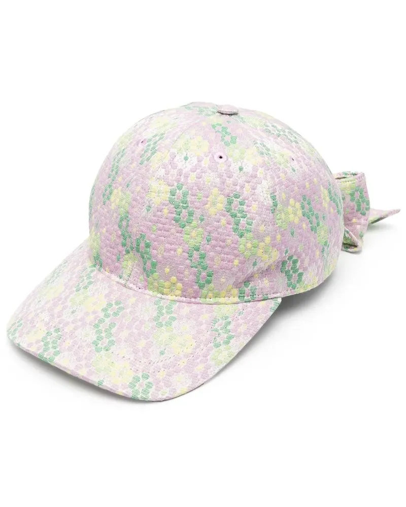 Henrik Vibskov Baseballkappe aus floralem Jacquard - Violett Violett