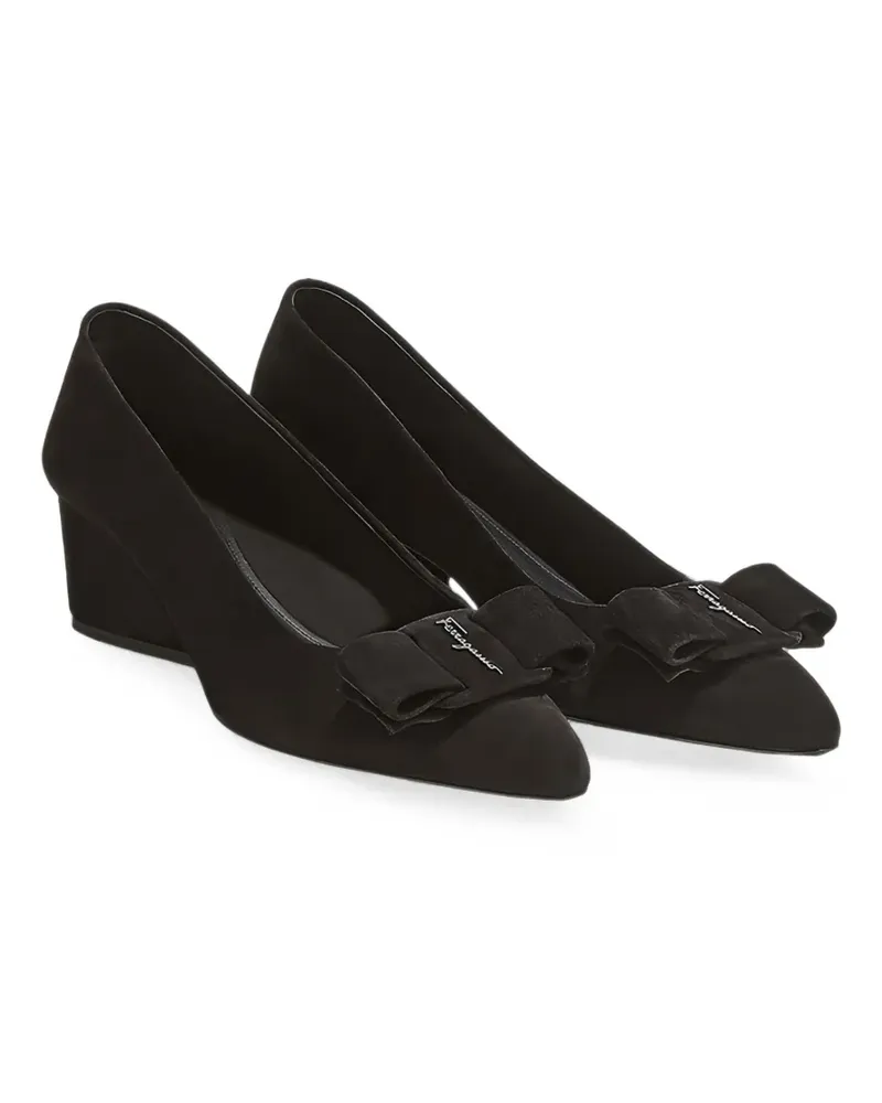 Ferragamo Pumps mit Vara-Schleife - Schwarz Schwarz