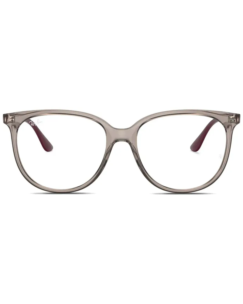 Ray Ban Brille mit eckigem Gestell - Grau Grau