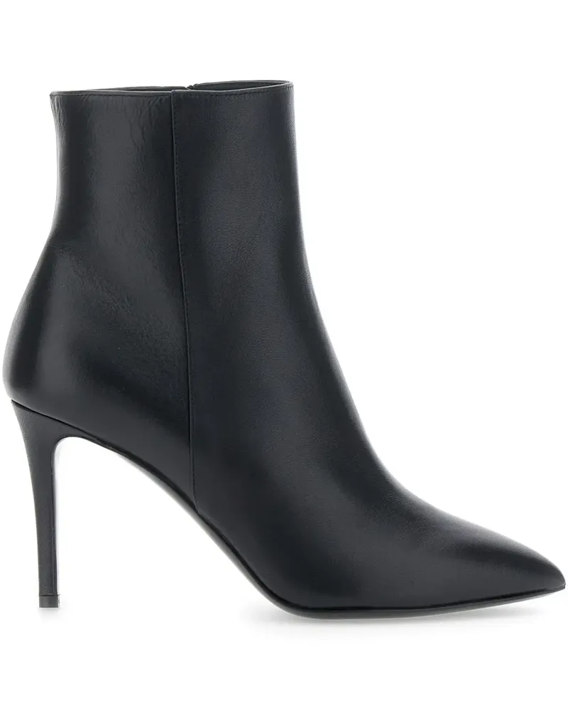 Pollini Stiefel mit spitzer Kappe - Schwarz Schwarz