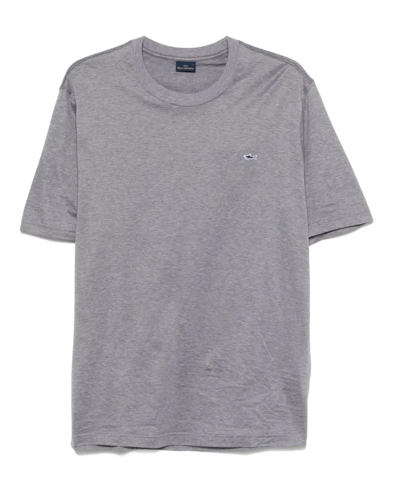 Paul & Shark T-Shirt mit Logo-Patch - Grau Grau