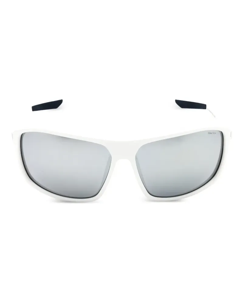Nike Premier Stride Sonnenbrille mit eckigem Gestell - Weiß Weiß