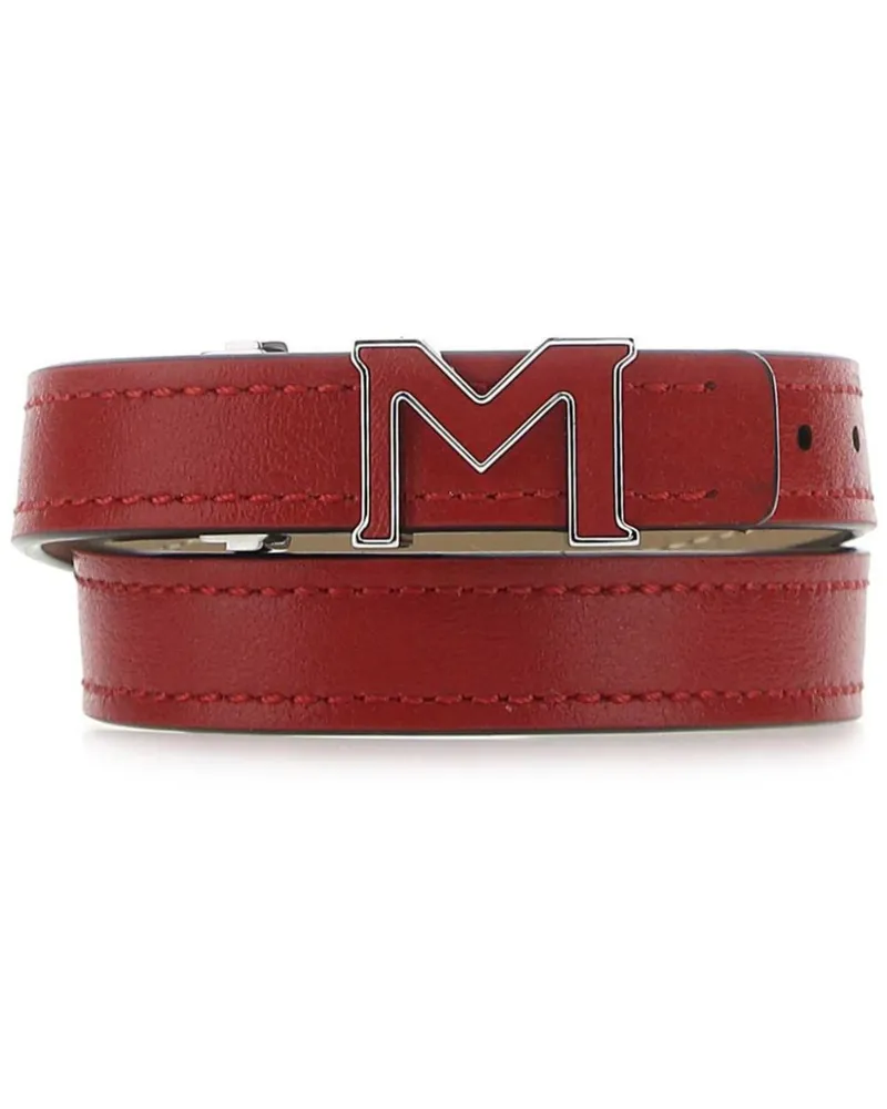 Montblanc Armband aus Leder - Rot Rot