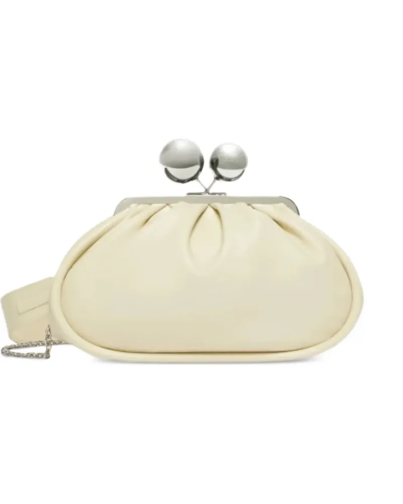 Max Mara Mittelgroße Pasticcino Tasche aus glänzendem Nappaleder - Nude Nude