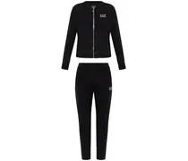 Jogginganzug mit Logo-Print - Schwarz